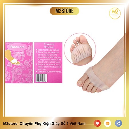 Lót giày Silicon FOODMATE chống chai, giảm đau các ngón khi mang giày cao gót, size 35-39 PGYK18