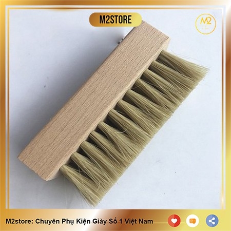 Bàn chải đánh giày lông heo & lông nhựa PP bản cho giày vải sneaker XIMO (BCDG17)