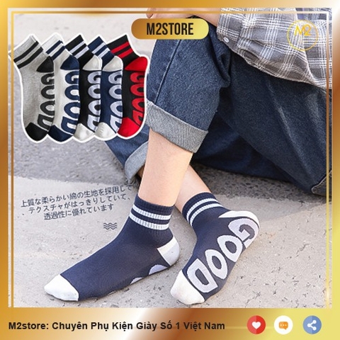 Combo 5 Đôi Tất Vớ Nam Cổ Vừa In Họa Tiết Siêu Ngầu TN28