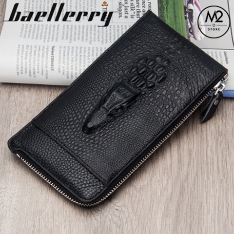 Bóp ví nam dài Baellerry Cá Sấu cao cấp phong cách Hàn Quốc, sang trọng, lịch lãm (VND12-A4)
