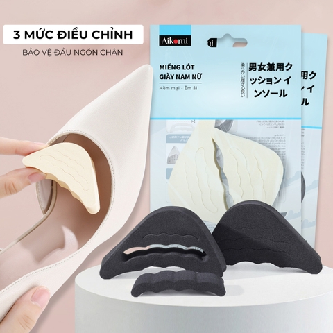 Cặp lót giày cao gót nữ đệm êm ngón chân XIMO chất liệu cao su non (LGCGC10-C9)
