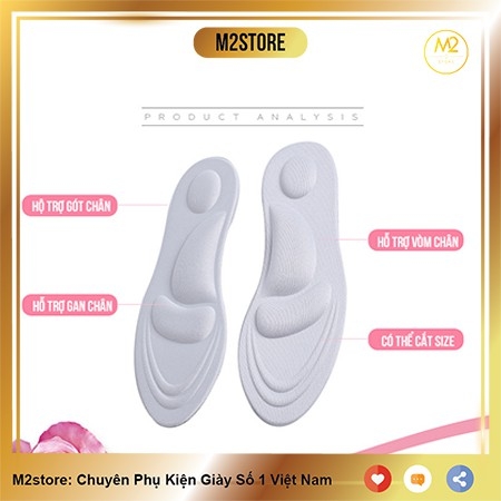 Cặp lót giày cao gót massage êm chân thoáng khí nguyên bàn cao cấp XIMO (LGCG05)