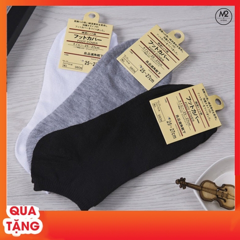 Vớ Tất Nam Nữ cổ ngắn Nhật SX theo công nghệ NANO CAO CẤP XIMO Xám - TCN03