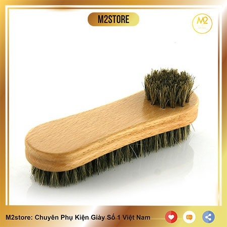 Bàn Chải Đánh Giày Lông Heo Hai Mặt Đánh Bóng BCDG26-XMK3