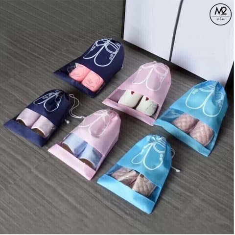 Túi Đựng Giày Hoạ Tiết Chống Bẩn Đi Du Lịch Tiện Lợi XIMO Bảo Vệ Giày (TDG01)