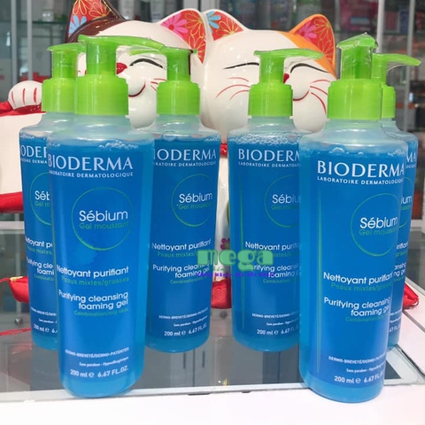 Sửa Rửa Mặt Bioderma Sebium Gel Moussant 200ml [Chính Hãng]