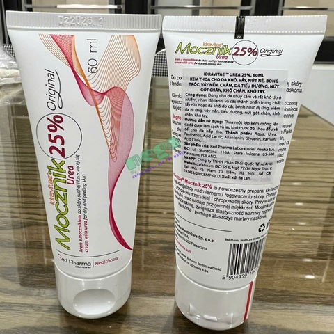 Idravitae Mocznik Urea 25% Cream - Kem Dưỡng Ẩm Chuyên Sâu Cho Viêm Da, Da Khô (Tay, Chân)