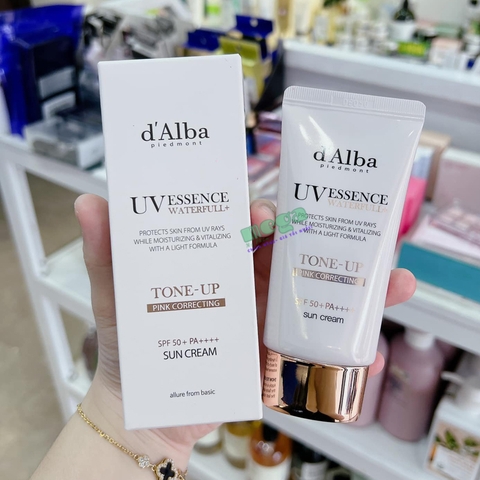 Kem Chống Nắng d'Alba Tone-Up Pink Correcting Sun Cream - Nâng Tông Hồng Tự Nhiên