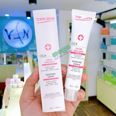 Topicrem CICA Soothing Cream – Kem Phục Hồi, Làm Dịu và Dưỡng Ẩm