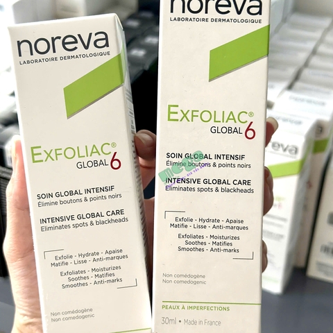 Noreva Exfoliac Global 6 - Kem Dưỡng Ngăn Ngừa Mụn 30ml