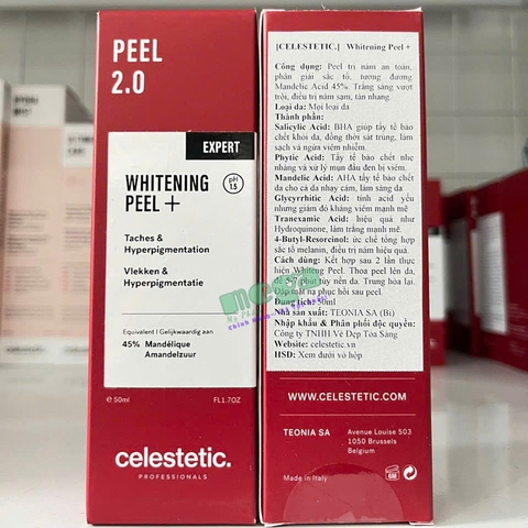Celestetic Whitening Peel+Peel Trị Nám, Phân Giải Sắc Tố