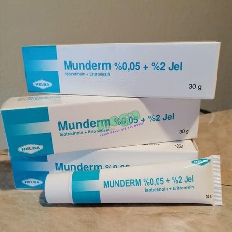 Munderm %0.05 + %2 Jel – Gel Trị Mụn 30g