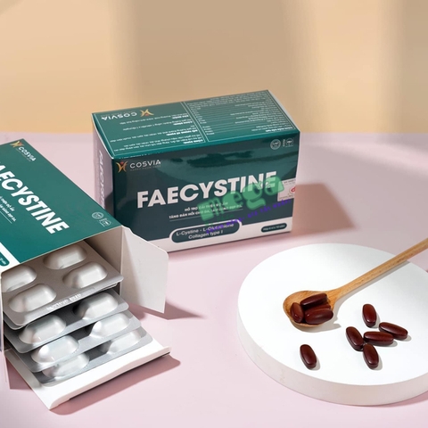 Viên Uống Faecystine 60V- Cải Thiện Độ Ẩm, Tăng Đàn Hồi Làm Đẹp Da