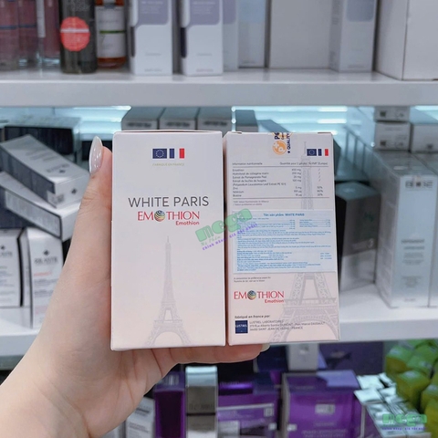 White Paris Emothion: Viên Uống Trắng Da Từ Pháp 30 Viên