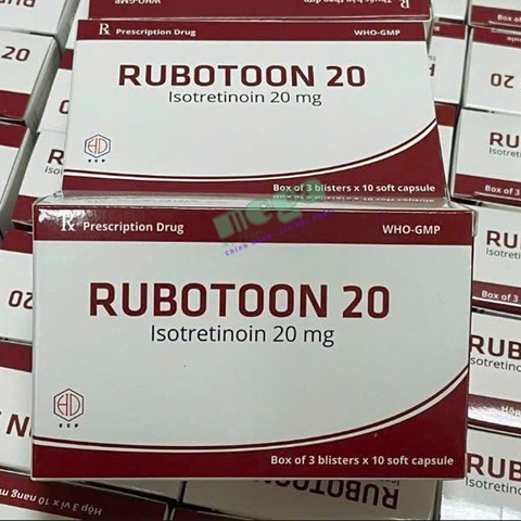 Rubotoon Isotretinoin 20mg - Viên Uống Trị Mụn Trứng Cá