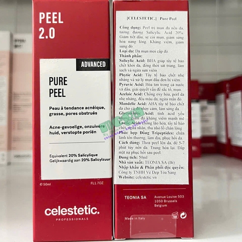 Celestetic Pure Peel 50ml - Peel Trị Mụn Đa Nền Da