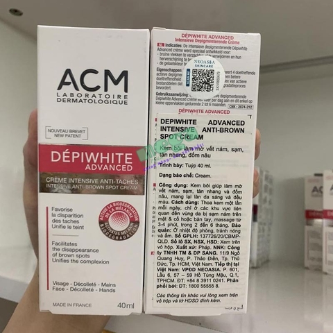 Kem Trị Nám ACM Depiwhite Advanced 40ml [Chính Hãng]