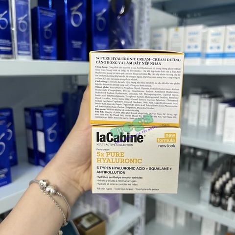 Kem Dưỡng Ẩm Lacabine 5x Pure Hyaluronic Cream [Chính Hãng]