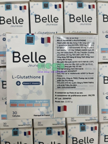 Viên Uống Trắng Da Belle Jeunesse L-Glutathione [Chính Hãng]