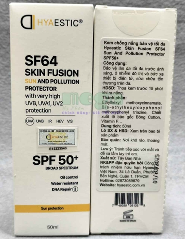 Kem Chống Nắng Hyaestic SF64  SPF50+ [Chính Hãng]