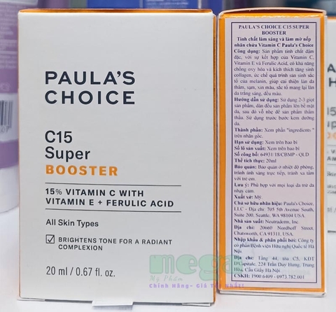 Paula’s Choice C15 Super Booster 20ml [Chính Hãng]