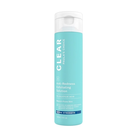 Clear Extra Strength Anti-Redness Exfoliating Solution With 2 Salicylic Acid