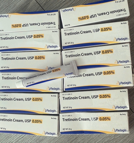 Padagis Tretinoin Cream USP 0.05% - Gel Trị Mụn, Chống Lão Hóa 20g