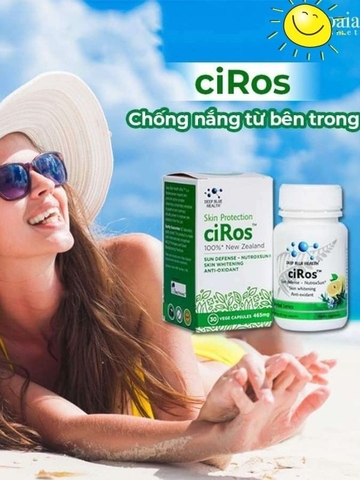 Viên uống chống nắng ciRos giải pháp trắng sáng toàn diện cho làn da của bạn