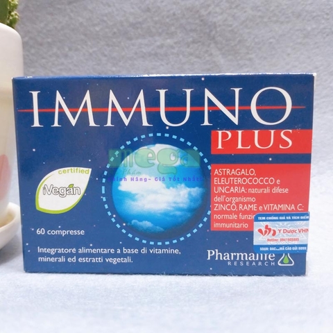 Viên uống Immuno Plus 60 viên [Chính Hãng] - Viên Uống Tăng Đề Kháng