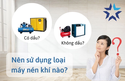 Nên Sử Dụng Máy Nén Khí Không Dầu Hay Có Dầu!