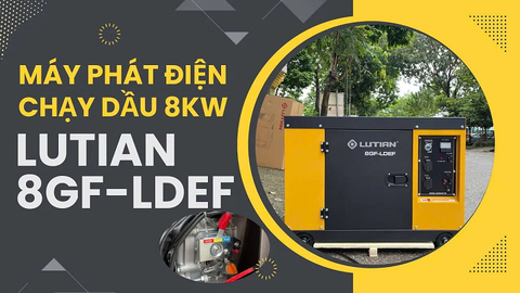 Máy Phát Điện Chạy Dầu 8Kw Lutian 8GF-LDEF Chạy Êm