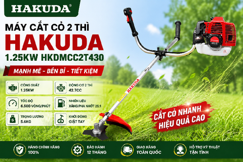 Máy Cắt Cỏ 2 Thì Hakuda 1.25KW HKDMCC2T430 – Mạnh Mẽ, Bền Bỉ