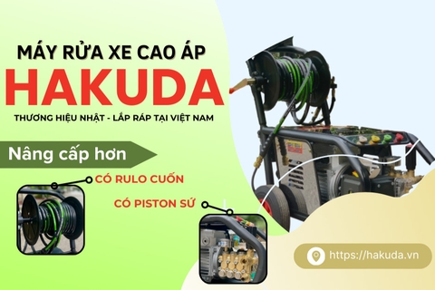 Máy Xịt Rửa Công Nghiệp 3Kw Hakuda RL3000 Pro Piston Sứ - Chất Lượng Vượt Trội