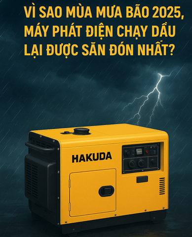 Vì Sao Mùa Mưa Bão 2025, Máy Phát Điện Chạy Dầu Lại Được Săn Đón Nhất?