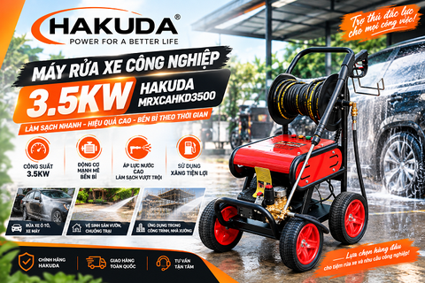Có Nên Mua Máy Rửa Xe Công Nghiệp Hakuda MRXCAHKD3500 3.5KW Cho Tiệm Rửa Xe?