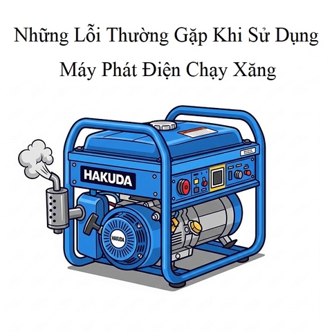 Những Lỗi Thường Gặp Khi Sử Dụng Máy Phát Điện Chạy Xăng