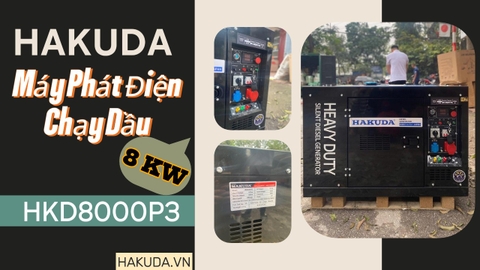 Máy Phát Điện 8KW Chạy Dầu Hakuda HKD8000P3 - Những Ưu Điểm Vượt Trội
