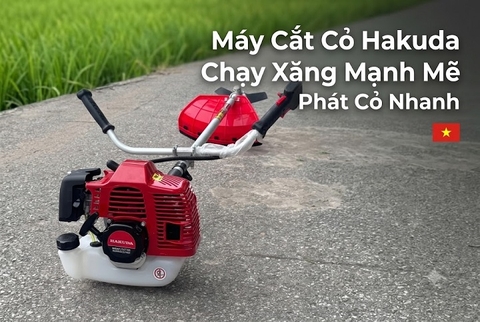 Máy Cắt Cỏ Hakuda Chạy Xăng Mạnh Mẽ | Phát Cỏ Nhanh, Bền Đẹp