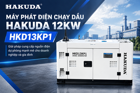 Máy Phát Điện Chạy Dầu Hakuda 12KW HKD13KP1: Giải Pháp Cung Cấp Nguồn Điện Dự Phòng Mạnh Mẽ Cho Doanh Nghiệp Và Gia Đình