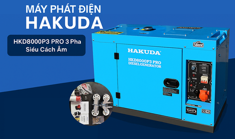 Ưu Điểm Máy Phát Điện Hakuda 8KW HKD8000P3 Siêu Cách Âm