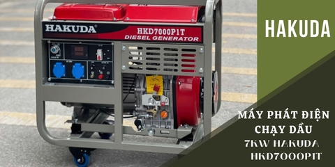 Máy Phát Điện Chạy Dầu 7KW Hakuda HKD7000P1T – Sự Lựa Chọn Ổn Định Cho Gia Đình & Kinh Doanh