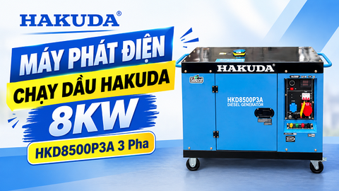 Máy Phát Điện Chạy Dầu Hakuda 8KW HKD8500P3A 3 Pha Siêu Chất Lượng
