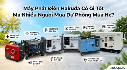Máy Phát Điện Hakuda Có Gì Tốt Mà Nhiều Người Mua Dự Phòng Mùa Hè?