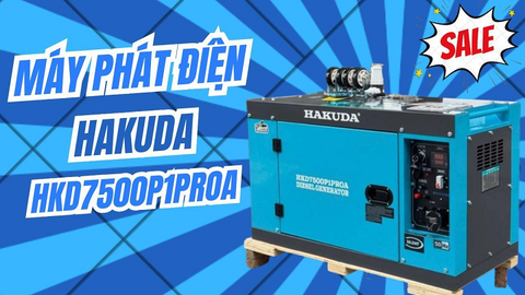 Khám Phá Máy Phát Điện 7KW Chạy Dầu HAKUDA HKD7500P1PROA Siêu Cách Âm