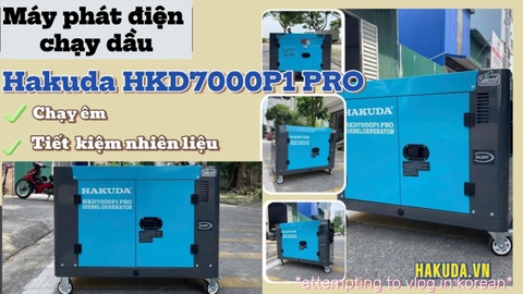 Máy Phát Điện Chạy Dầu Hakuda HKD7000P1 PRO 7KW Siêu Cách Âm - Giải Pháp Năng Lượng Tối Ưu Cho Mọi Nhu Cầu