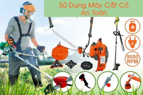 Máy Cắt Cỏ Chạy Xăng ? Ưu Điểm Và Cách Sử Dụng An Toàn