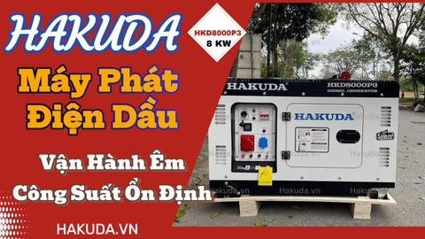 Máy Phát Điện Dầu HAKUDA 8KW HKD8000P3 – Vận Hành Êm, Công Suất Ổn Định