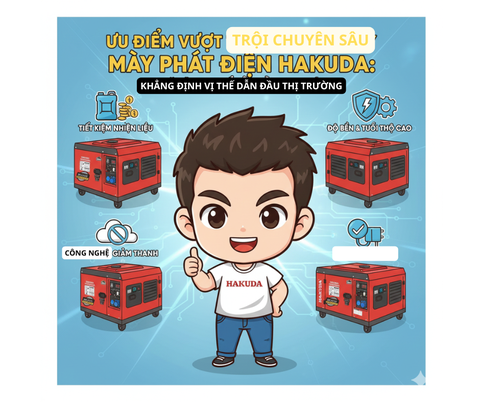 Ưu Điểm Vượt Trội Của Máy Phát Điện Chạy Dầu Hakuda: Giải Pháp Năng Lượng Tin Cậy Số 1