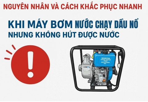 Nguyên Nhân Và Cách Khắc Phục Nhanh Khi Máy Bơm Dầu Nổ Nhưng Không Hút Được Nước