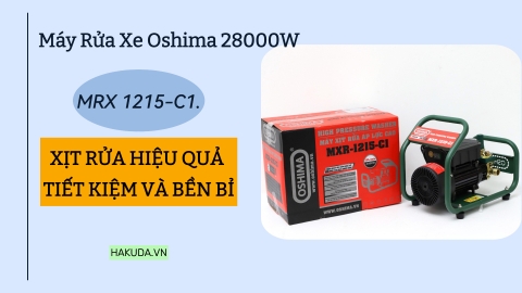 Máy Rửa Xe Mini Gia Đình 2800W Oshima MRX 1215-C1 -  Xịt Rửa Hiệu Quả, Tiết Kiệm Và Bền Bỉ.